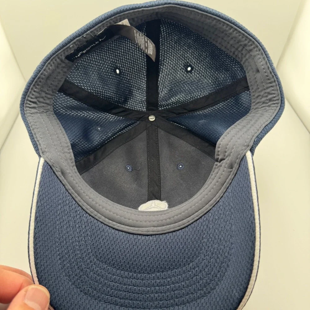 Nike Golf Mercedes-Benz Hat Mens L/XL Navy Blue Excellent Embroidered Mesh Cap